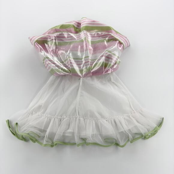 Youngland Infant 18M Easter Dress Pink Green Striped with Bloomers Spring Outfit - Picture 9 of 13